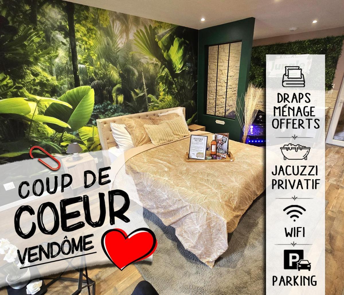 Appartement Chambre Cosy - Jacuzzi - Little Room Vendôme Eksteriør billede